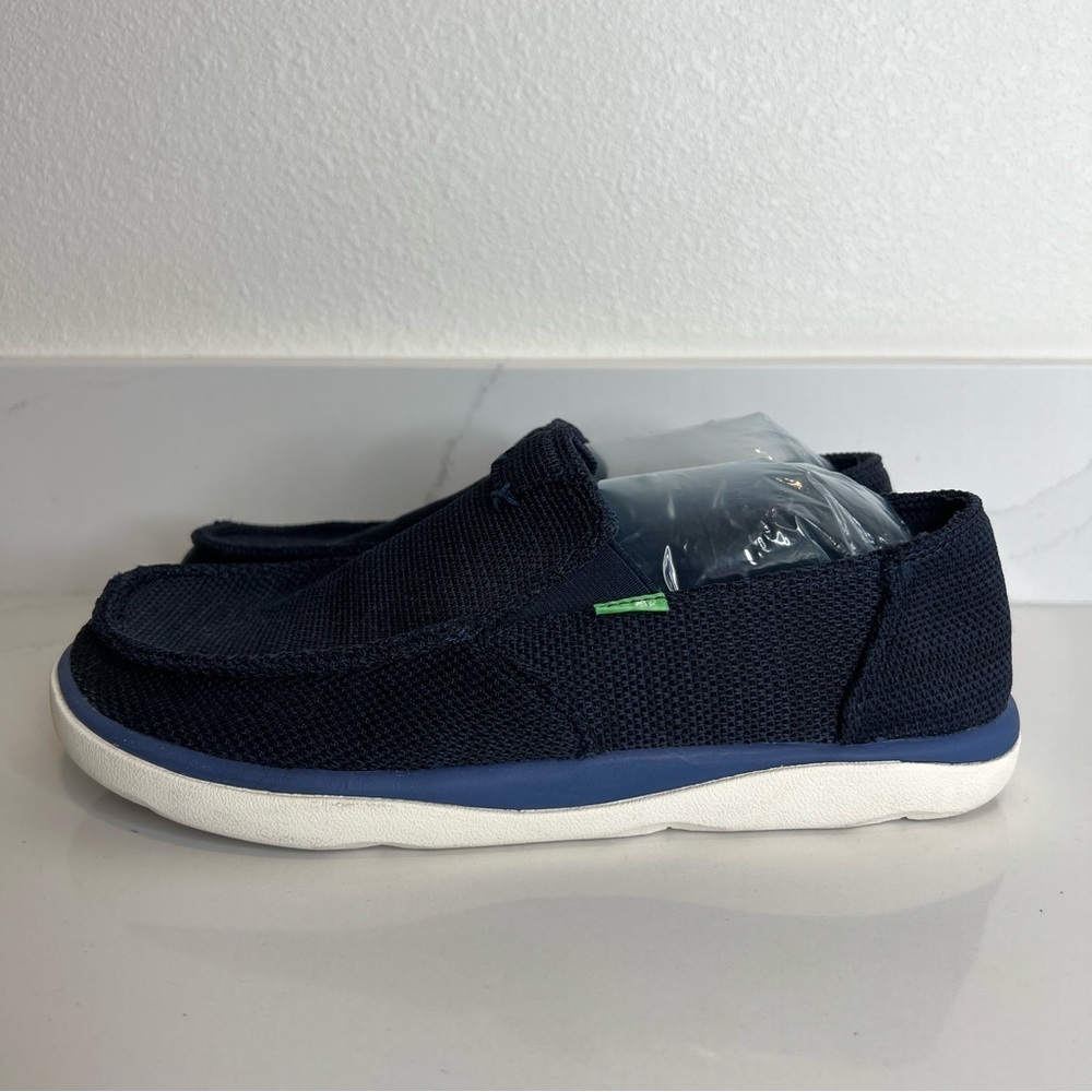 Sanuk 1091409 Mens Navy Blue Slip On Tripper Mesh Casual Shoe Size 8